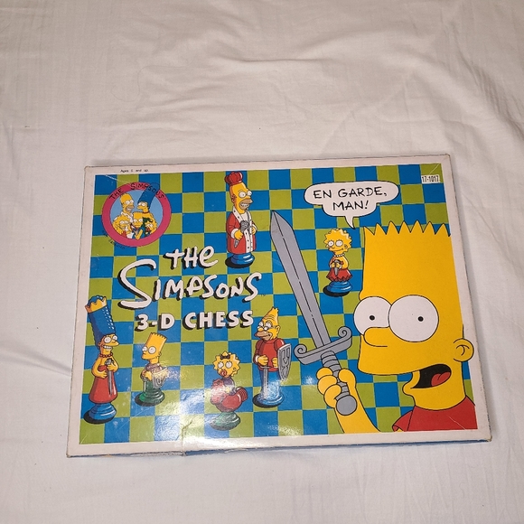 The Simpsons 3d Chess Set vintage 1992